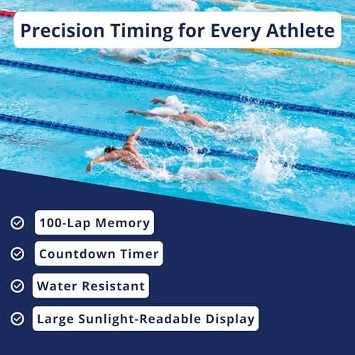 ULTRAK 495 Professional Stopwatch – Red 100-Lap Digital Timer with Interval Tracker | 100 Lap Memory thumbnail 4