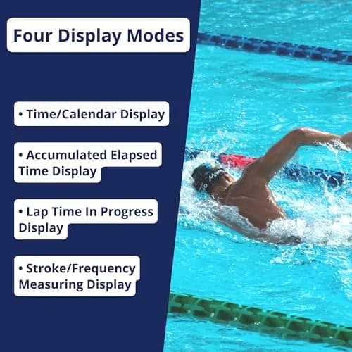 ULTRAK 495 Professional Stopwatch – Red 100-Lap Digital Timer with Interval Tracker | 100 Lap Memory thumbnail 7