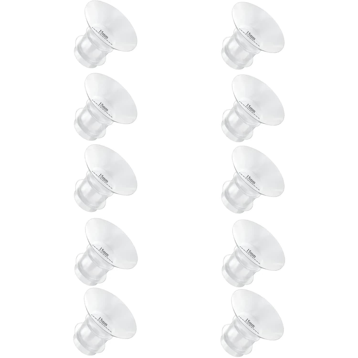GOCROWEEN Flange Inserts 15mm (0.59 inch) for Spectra 24mm Shields | Reduce Nipple Tunnel to 15mm - main product image