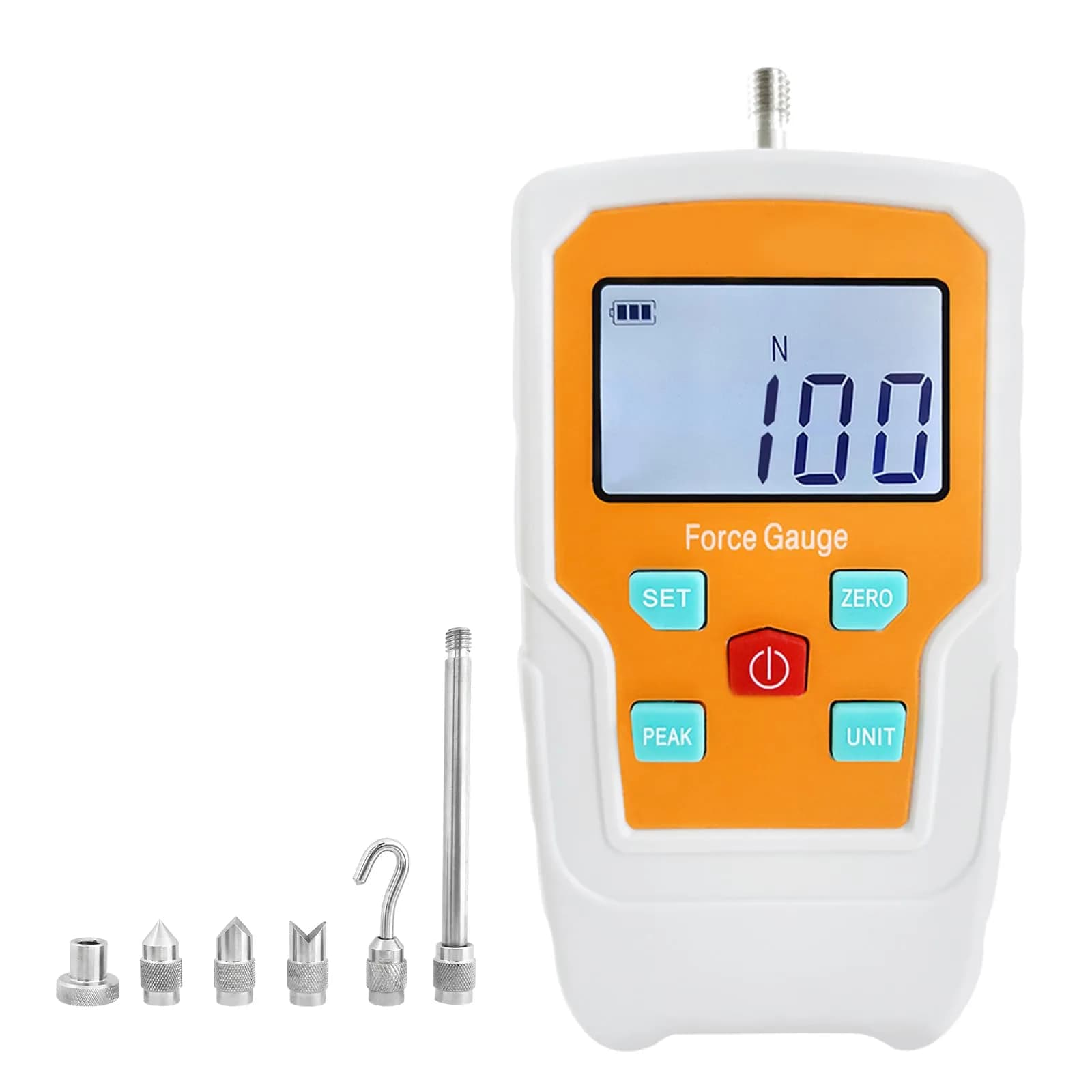 Soonkoda Digital Force Gauge 100N (3.5cm x 12.4cm x 6cm) | Accurate Push Pull Tension Pressure Tester