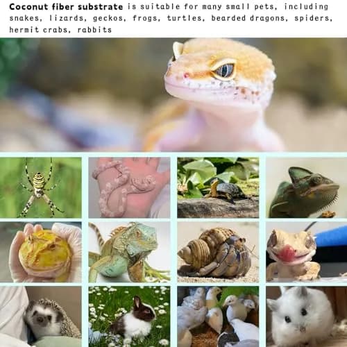 Hamiledyi Natural Coconut Fiber Reptile Carpet 323cm x 40cm (127 x 15.7in) | Breathable, Cuttable, Odor-Reducing Cage Liner thumbnail 6