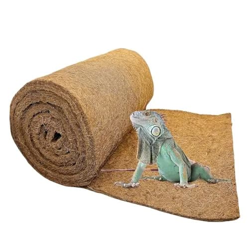 Hamiledyi Natural Coconut Fiber Reptile Carpet 40cm x 399cm (16in x 157in) | Breathable, Odor-Reducing Cage Liner thumbnail 1