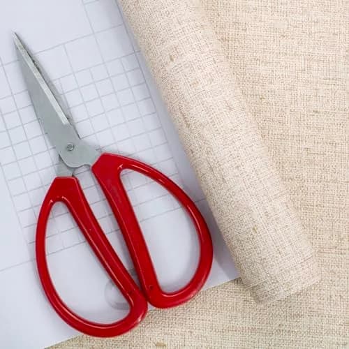 lenify Beige Grasscloth Peel and Stick Wallpaper Textured 40cm x 500cm (15.7in x 196.8in) | Vintage Linen Style for Indian Homes thumbnail 7