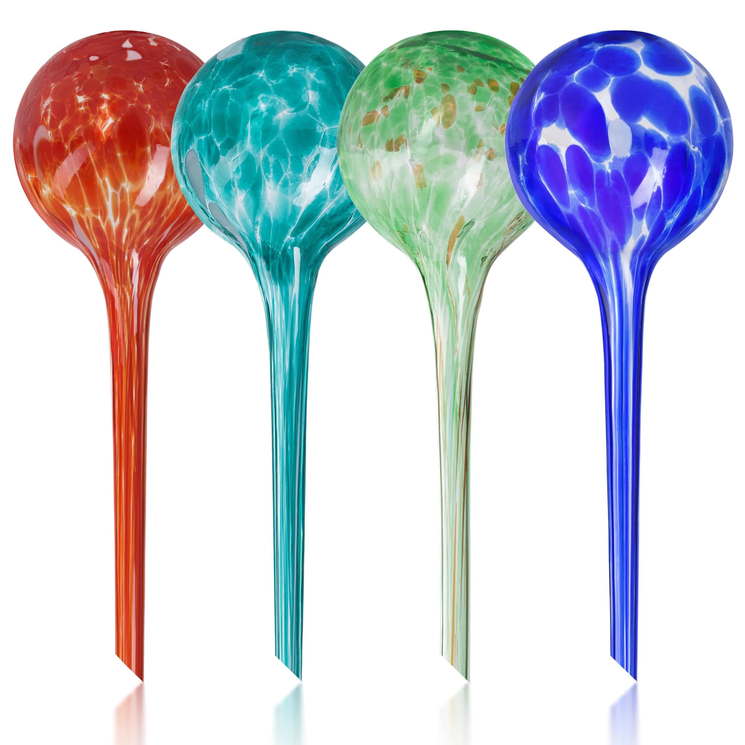Mission Gallery Plant Watering Globes Set of 4 Small | 100ml Capacity for 5-Day Irrigation — Large