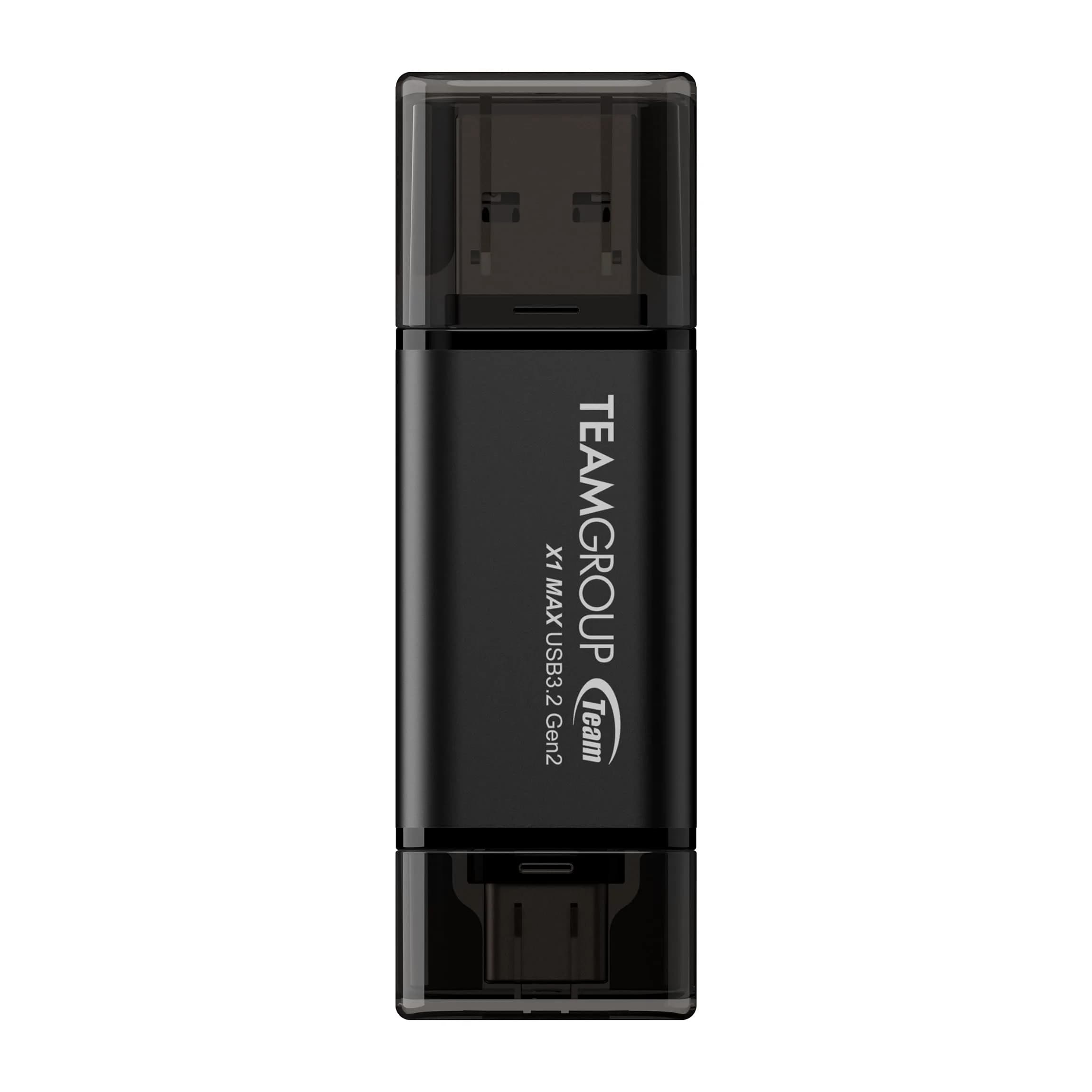 TEAMGROUP X1 MAX 512GB USB 3.2 Gen 2 Flash Drive | 1000MB/s Read Speed, Dual Type-A & Type-C - main product image