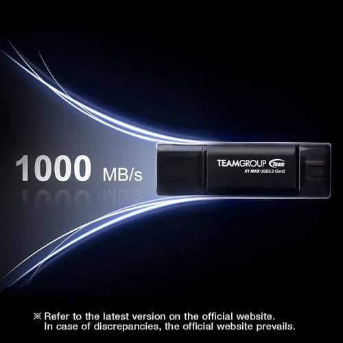 TEAMGROUP X1 MAX 512GB USB 3.2 Gen 2 Flash Drive | 1000MB/s Read Speed, Dual Type-A & Type-C thumbnail 4