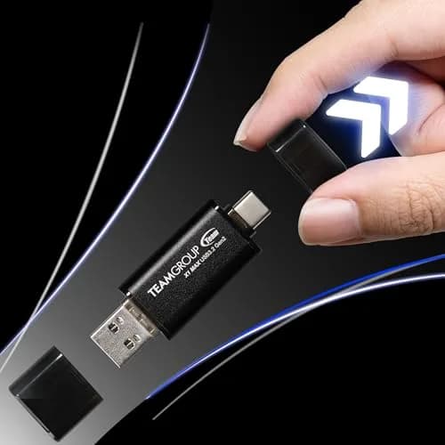 TEAMGROUP X1 MAX 512GB USB 3.2 Gen 2 Flash Drive | 1000MB/s Read Speed, Dual Type-A & Type-C thumbnail 6