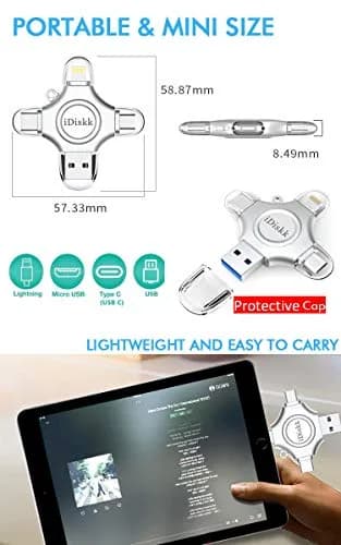 iDiskk MFi Photo Stick 1TB Flash Drive | Auto Backup Videos & Photos for iPhone & Android thumbnail 4