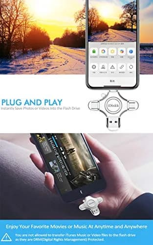 iDiskk MFi Photo Stick 1TB Flash Drive | Auto Backup Videos & Photos for iPhone & Android thumbnail 5