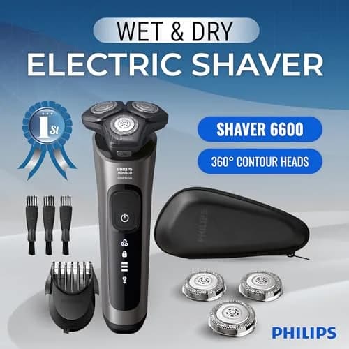 Philips Electric Shaver S66 | Rotary Wet & Dry Men’s Razor with SenseIQ Technology thumbnail 2