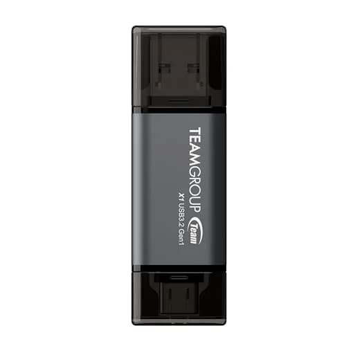 TEAMGROUP X1 128GB USB 3.2 Gen 1 Type-A & Type-C Flash Drive 128 GB | Dual Interface OTG Data Storage thumbnail 1