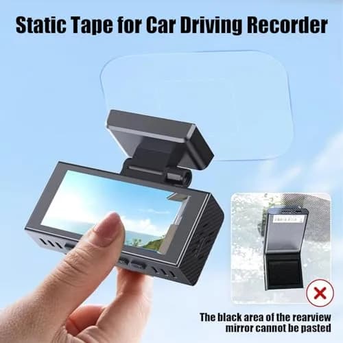 GUGUMO Transparent Dash Cam Windshield Sticker Kit | 10-Pack, Modern Style thumbnail 4