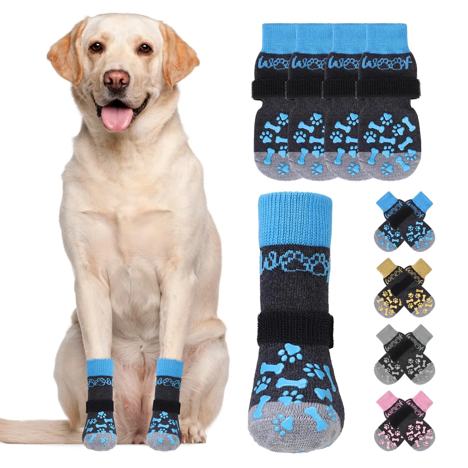 KOOLTAIL Dog Socks Shoes for Hot Pavement XL | Anti Slip Paw Protector for Senior Dogs - main product image