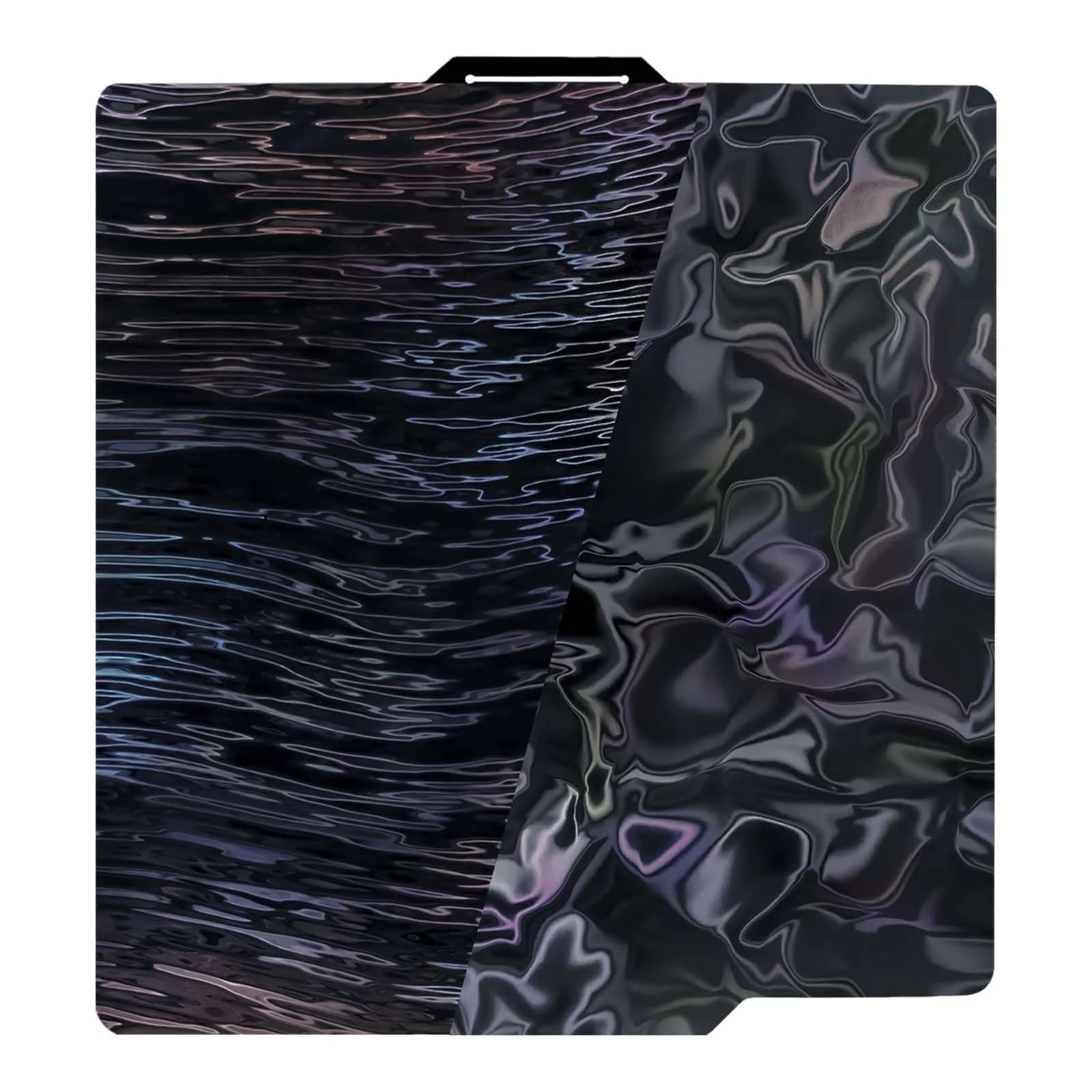 IdeaFormer-3D PEH Build Plate for Bambu Lab X1/X1C/X1E/A1/P1P/P1S/P2S/X2D 256x256mm | Double Sided Smooth Holographic Print Plate — Water Ripples+Wood Grain