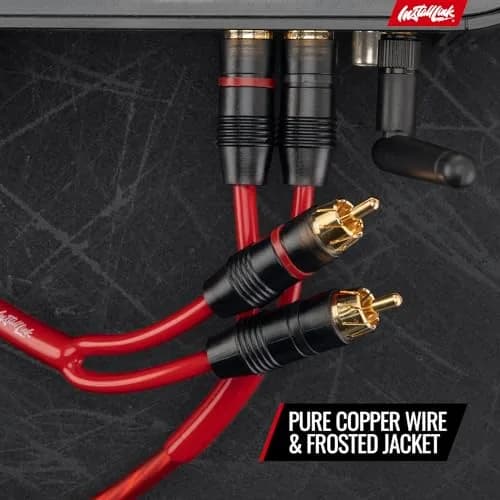 Install Link RCA Audio Cable (12 Feet) 2-Male, Stereo & Subwoofer OFC | 3.65m, High-Grade Copper thumbnail 9