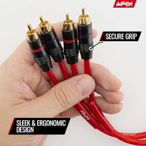 Install Link RCA Audio Cable (20 Feet) 2-Male, Stereo & Subwoofer, OFC | 6m Flexible Copper thumbnail 4