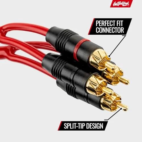 Install Link RCA Audio Cable (20 Feet) 2-Male, Stereo & Subwoofer, OFC | 6m Flexible Copper thumbnail 7