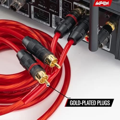 Install Link RCA Audio Cable (20 Feet) 2-Male, Stereo & Subwoofer, OFC | 6m Flexible Copper thumbnail 8