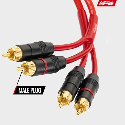 Install Link RCA Audio Cable (20 Feet) 2-Male, Stereo & Subwoofer, OFC | 6m Flexible Copper thumbnail 3