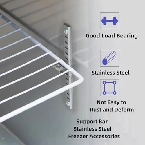 LOONGYOON 10 Pack Freezer Shelf Clips 28mm (1.10") | Stainless Steel Fridge Cooler Shelf Support Clips thumbnail 5