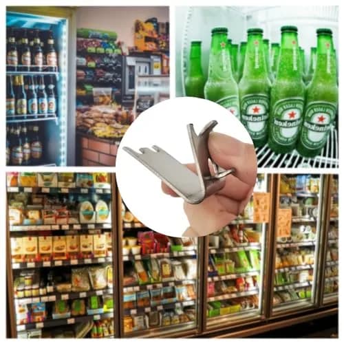 LOONGYOON 10 Pack Freezer Shelf Clips 28mm (1.10") | Stainless Steel Fridge Cooler Shelf Support Clips thumbnail 6