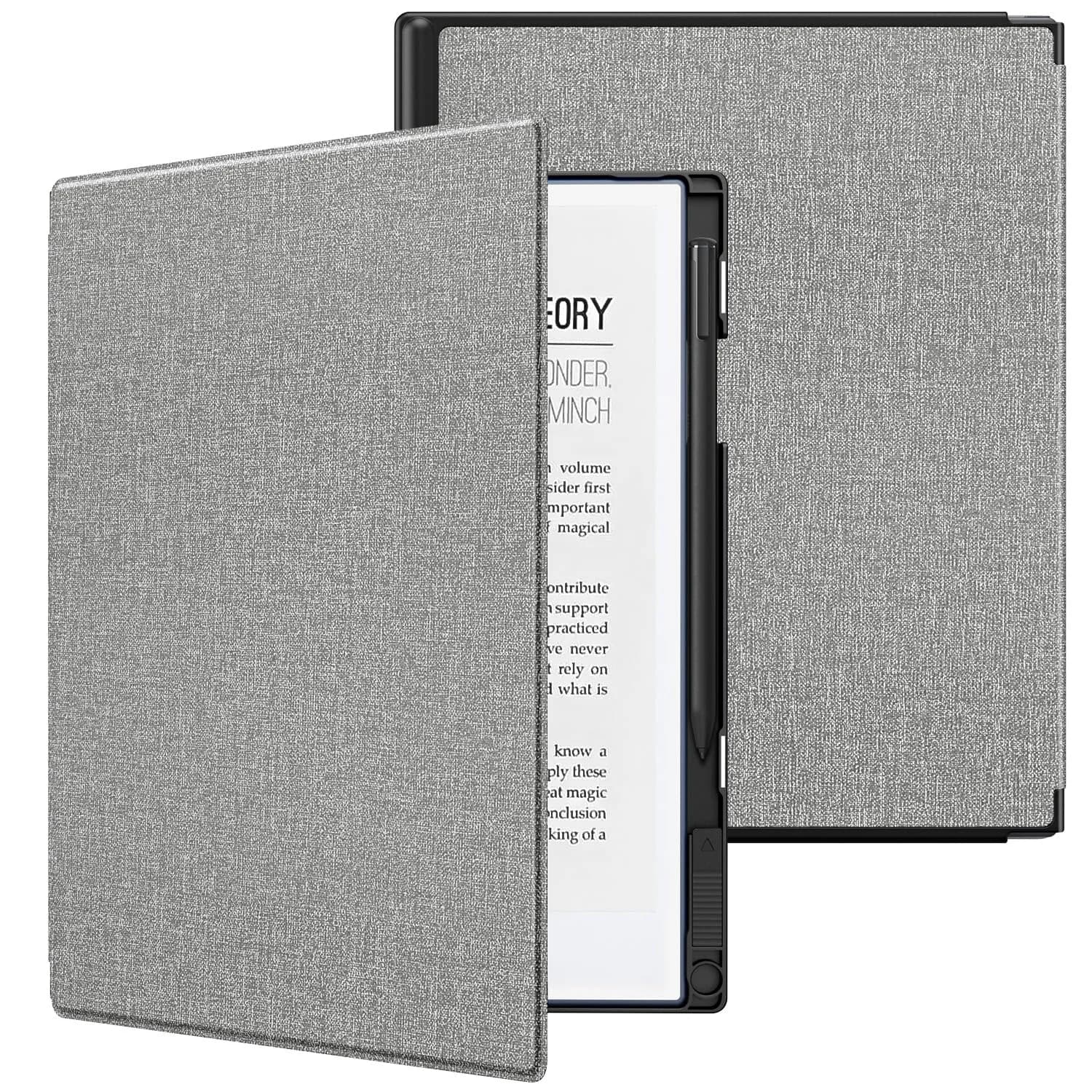 TiMOVO Black Case for Remarkable 2 10.3" (26.16 cm) with Pen Slot | Protective Folio Cover for 2020 Tablet — Gray
