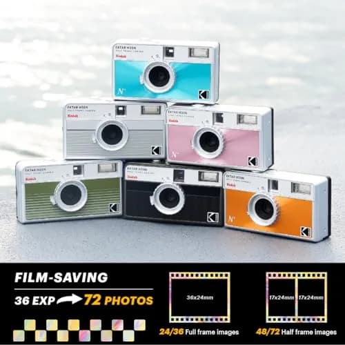 Kodak EKTAR H35N Half Frame Film Camera BT21 Edition, 110g (0.24 lb) | Built-in Star Filter & Bulb Function thumbnail 9