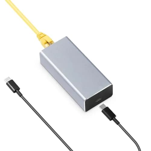 MokerLink PoE to Type-C Converter 100Mbps | 5V/3A or 9V/2.22A PD Output with Ethernet thumbnail 1