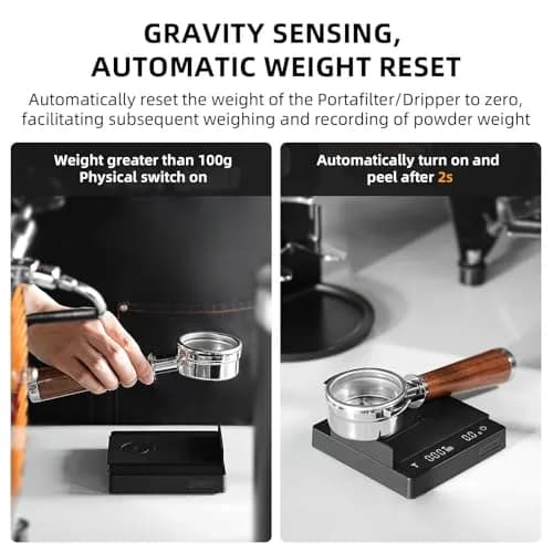 MHW-3BOMBER Mini Coffee Scale with Timer, Rechargeable Espresso Scale 2kg (4.4lb) | Gravity Sensing, 0.1g Precision for Pour-Over thumbnail 3