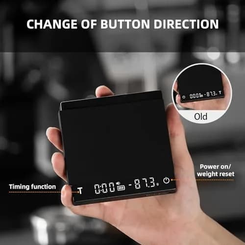 MHW-3BOMBER Black 0.1g Espresso Scale with Timer & Rechargeable Battery | 2000g Capacity thumbnail 2