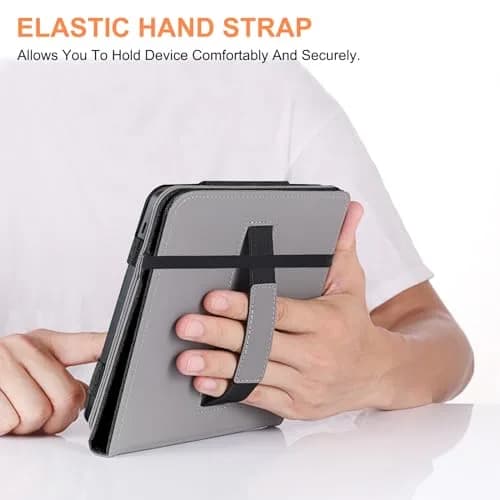 Vakarey Kobo Libra Colour Case with Pen Holder | Sleep Cover with Multi-Angle Support & Hand Strap (7 Inch, Black) thumbnail 6