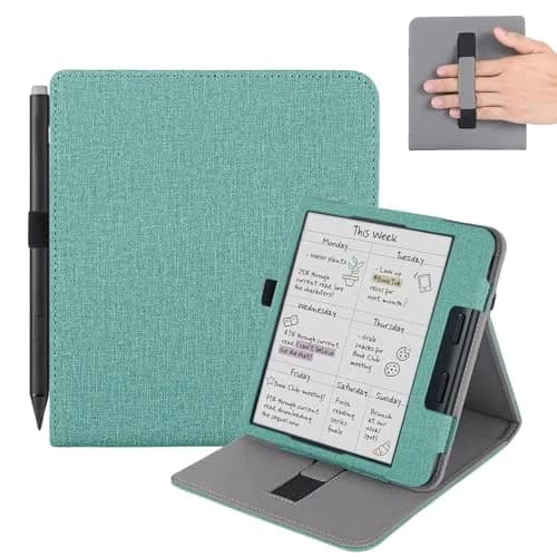 Vakarey Kobo Libra Colour Case with Pen Holder Sleep Cover | Adjustable Angles & Auto Sleep/Wake thumbnail 1
