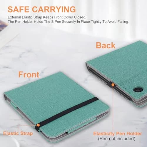 Vakarey Kobo Libra Colour Case with Pen Holder Sleep Cover | Adjustable Angles & Auto Sleep/Wake thumbnail 2
