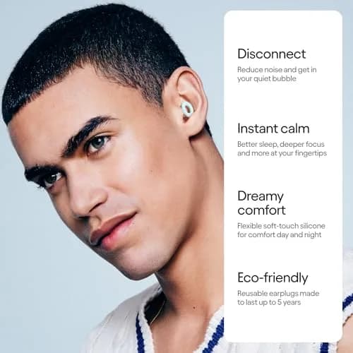 Loop Quiet 2 Ear Plugs Mint | 24dB SNR Noise Reduction, Reusable Silicone for Sleep & Focus thumbnail 2