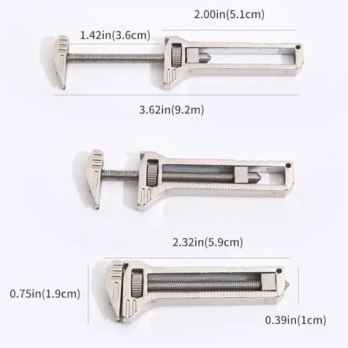 ORLUK Compact Titanium Multitool - Mini Wrench, Bottle Opener, Caliper, 2Pcs | Portable & Multifunctional thumbnail 8