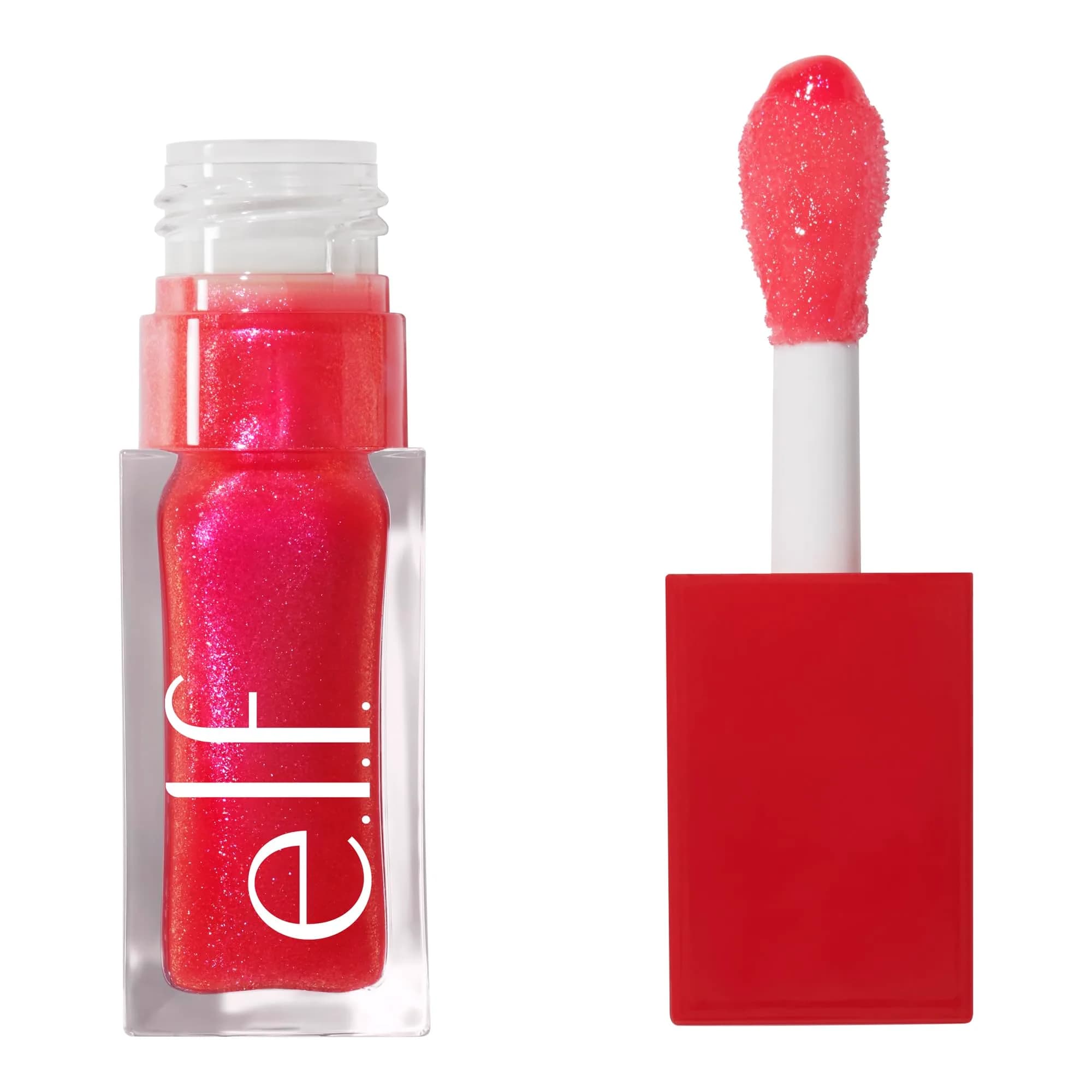 e.l.f. Jelly Pop Glow Reviver Lip Oil, Watermelon Pink 0.25 Fl Oz (7.4 ml) | Vegan & Cruelty-Free