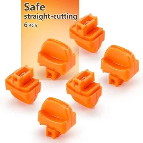 WORKLION Paper Cutter Replacement Blade for Paper, Cardstock, Photo, Vinyl | Safeguard Design, 6 Pack thumbnail 1