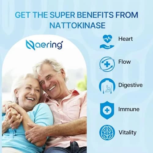 Naering Liposomal Nattokinase 12,000 FU Serrapeptase 360,000 SPU | Advanced Enzyme Supplement for Wellness thumbnail 5