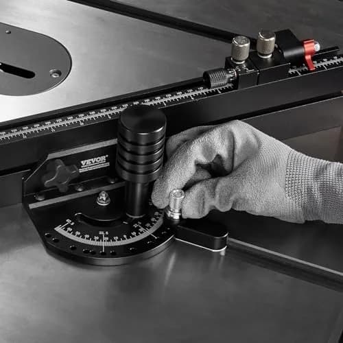 VEVOR Precision Miter Gauge with 24 in Grating & 15 Angle Stops | Standard Slot 3/4'' x 3/8'' Aluminum Alloy for Table Saws thumbnail 8