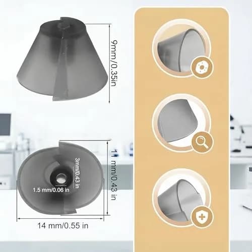 YAFIYGI Hearing Aid Ear Tips 10 Count | Universal Silicone Tulip Domes for Open Air Fit thumbnail 2