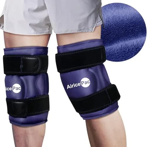 AiricePac XXL Knee Ice Pack Wrap 2 Pack Blue | Cold Therapy for Surgery & Sports Injuries thumbnail 1