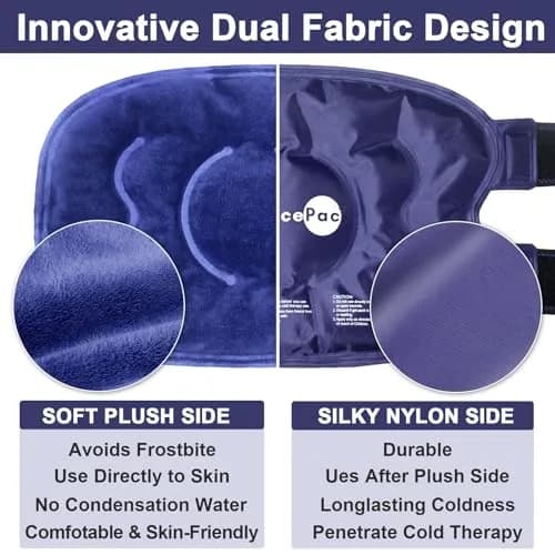 AiricePac XXL Knee Ice Pack Wrap 2 Pack Blue | Cold Therapy for Surgery & Sports Injuries thumbnail 3
