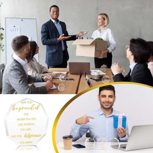 Huquary Employee Appreciation Awards Acrylic 50 Pcs | Motivational Gifts for Colleague Recognition thumbnail 6