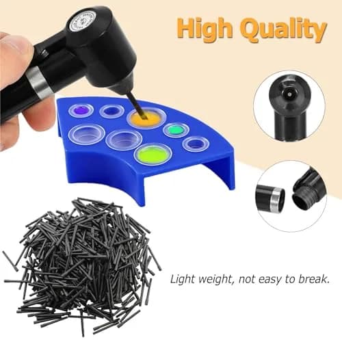 TONBAO Tattoo Ink Mixer Machine Professional Kit with 150 Ink Cups & Holder, 50 Mixing Sticks (Black Mixer, 4.6 x 12.9 cm) thumbnail 6