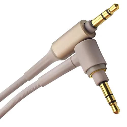 Toeasor Gold Replacement Audio Cable Cord Aux Wire 1.5m (4.9ft) | Compatible with Sony WH-1000XM Series Headphones thumbnail 2