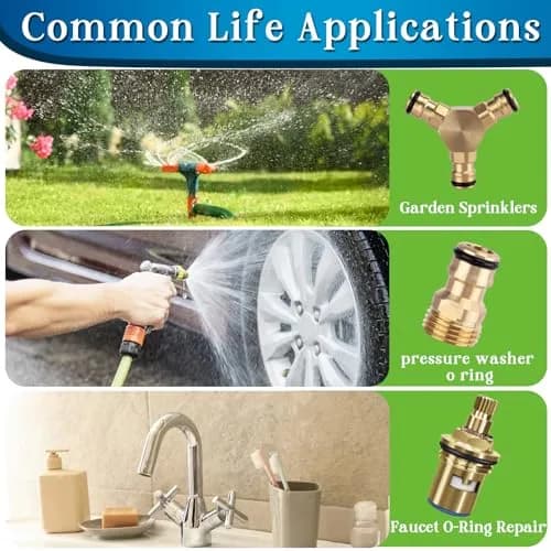 ZDBB 1075 Pcs Rubber Washer & O-Ring Kit | Assorted Sizes for Faucets & Hoses thumbnail 3