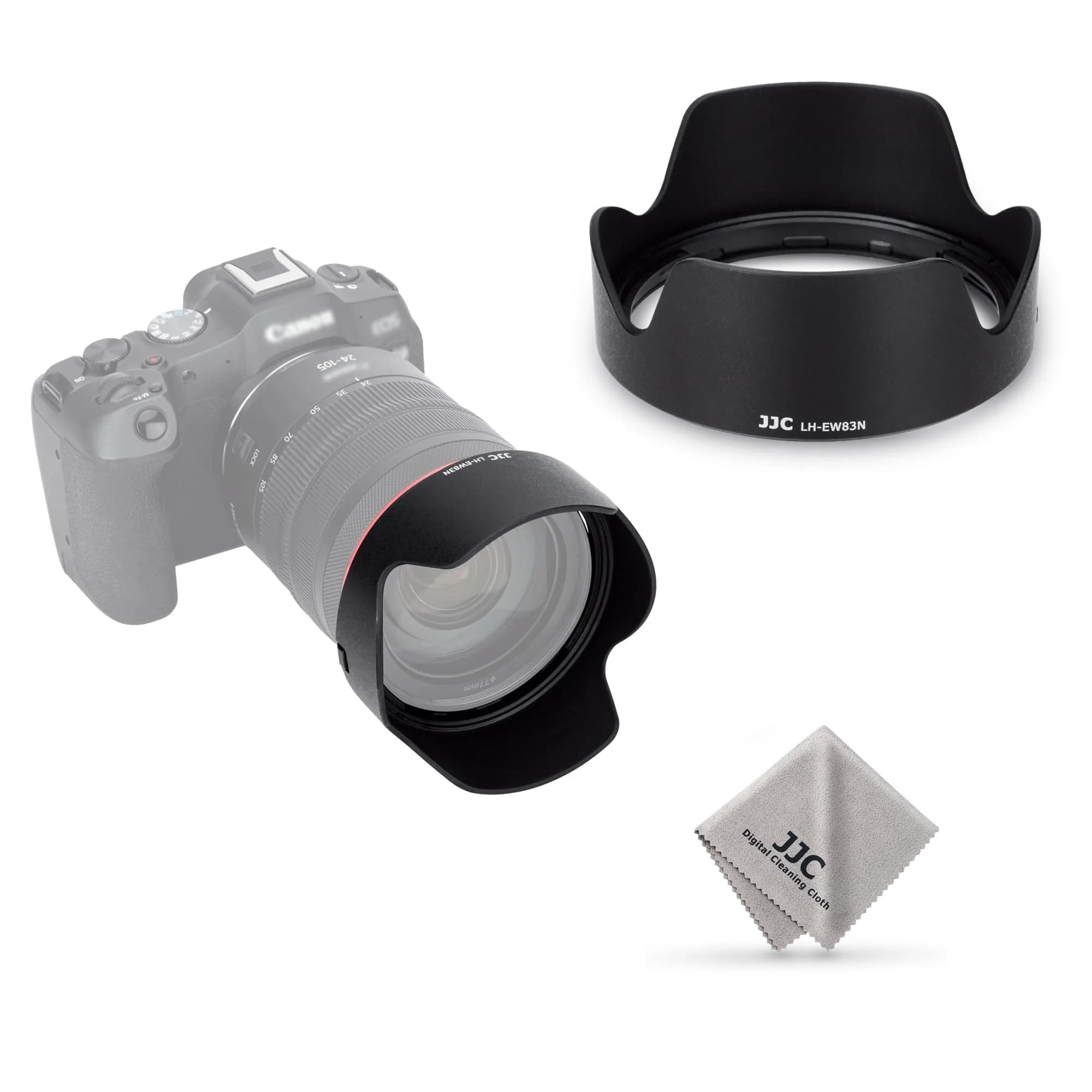 JJC Tulip Flower Lens Hood for Canon RF 35mm f/1.8 Macro IS STM Lens, Reversible Shade with 52mm Filter & Cap Compatibility (89mm x 49mm x 89mm) — Replace Canon EW-83N