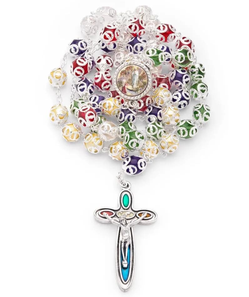 Mondo Cattolico Missionary Rosary Beads 64 cm (25.2 in) | Authentic Vatican-Sourced Prayer Tool thumbnail 2