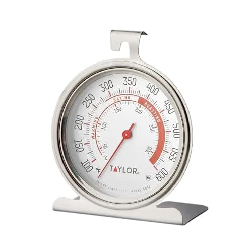 Taylor Large Dial Oven Thermometer 2-Pack, 3.25 Inch Stainless Steel | Measures 100°F-600°F thumbnail 5