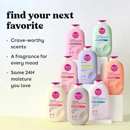 eos Shea Better Body Lotion Strawberry Dream 473ml (16 fl oz) | 24-Hour Moisture for Soft Skin thumbnail 9